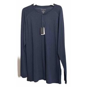 Mizzen Main Henley‎ Shirt Pullover Lightweight Easy Knit Mens XXL New